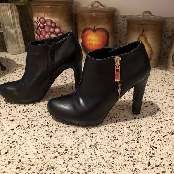 Marc Fisher Leather Ankle Boots - Picture 3 of 8